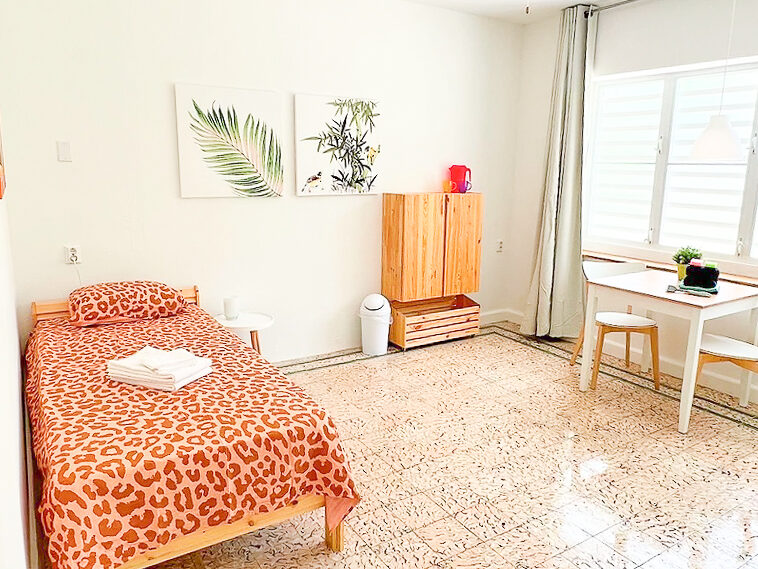 huis op Curacao voor studenten tijdens hun werk of stage slaapkamer