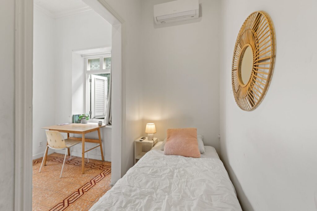 kamer in het studentenhuis