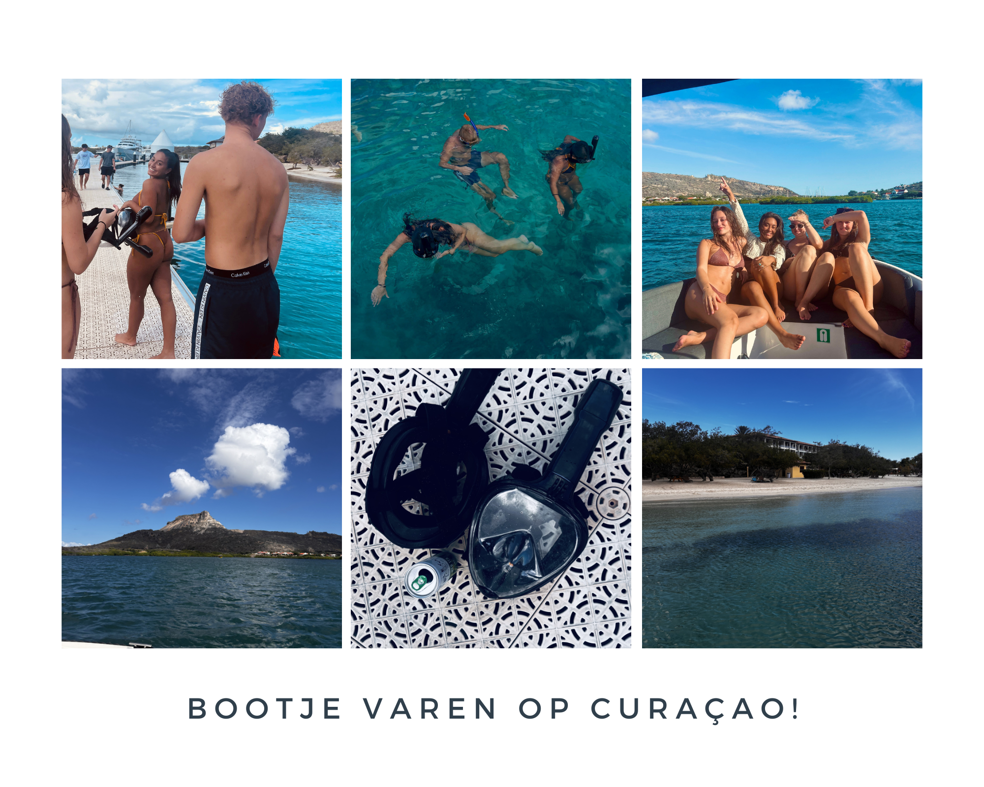 bootje varen curaçao met vrienden